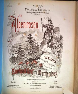 Alpenrosen : Walzer für d. Pianoforte