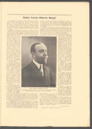 Señor Carlos Alberto Mayol