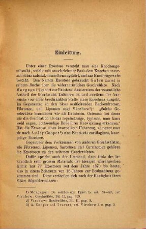 Beiträge zur Kenntniss der Exostosen : Inaug.-Diss.