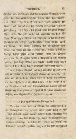 b) Mongolei und Songarei