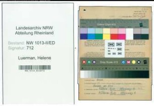 Entnazifizierung Helene Luerman , geb. 25.06.1922 (Lehrerin)