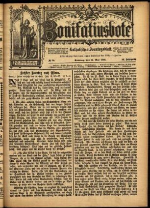 Erste Ausgabe vom Sonntag, den 14. Mai 1893.