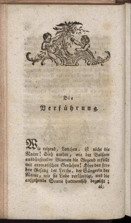 Die Verführung. - Der Eisenbrief.