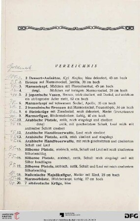 Verzeichnis (Nr. 1-533)