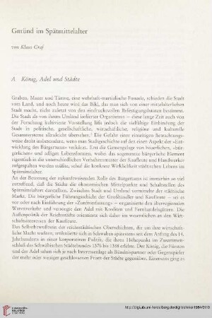 Gmünd im Spätmittelalter