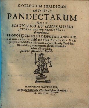 Collegium Iuridicum Ad Ius Pandectarum