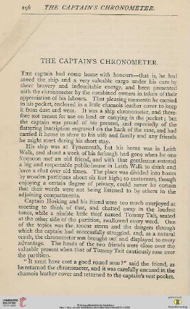 The captain´s chronometer