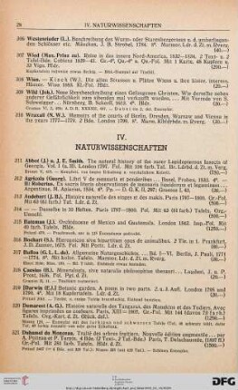IV. Naturwissenschaften (Nr. 311-368)