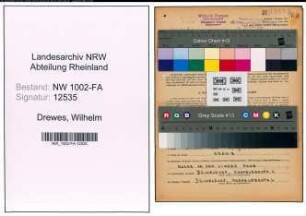 Entnazifizierung Wilhelm Drewes, geb. 14.03.1894 (Milchverteiler)