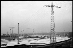 Weil: Neubau Zollstelle, von der Bahnbrücke