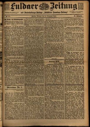 Ausgabe vom Montag, den 11. Dezember 1899.
