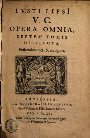 Opera omnia : septem tomis distincta, [1]. Opera omnia quae ad criticam proprie spectant