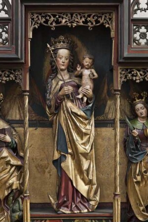 Butzbacher Marienretabel — Zweite Schauseite — Madonna als Himmelskönigin