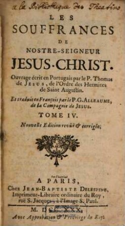Les Souffrances De Nostre-Seigneur Jesus-Christ, 4
