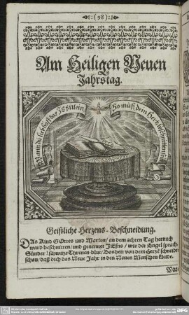 Am Heiligen Neuen Jahrstag
