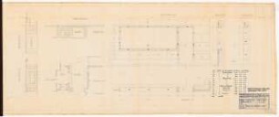 Reichsluftfahrtministerium, Berlin: Verbindungsbau, Pförtnerhaus: Ansichten, Schnitte, Grundrisse 1:100, 1:20