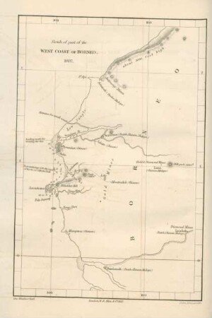 Sketch of part of the west coast of Borneo, 1837
