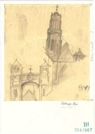 Fischer, Theodor; Freiberg; Freiberger Dom, Türme - Teilansichten