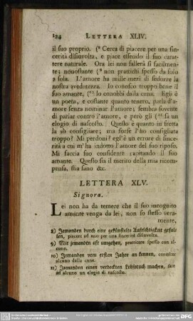Lettera XLV. Signora
