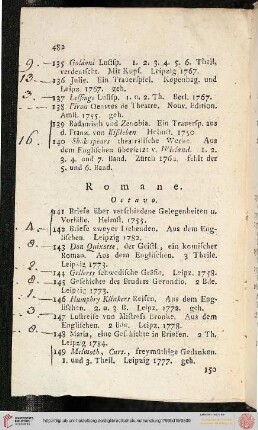 Romane (Nr. 141-154)