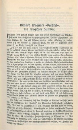 295-308 Richard Wagners "Parsifal", ein religiöses Symbol