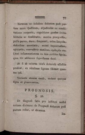 Prognosis.