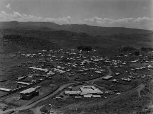 Blick auf Gondar : Blick auf die Stadt Gondar von einer Anhöhe aus
