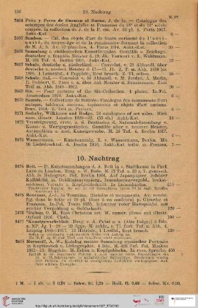 10. Nachtrag (Nr. 2474 - 2478)
