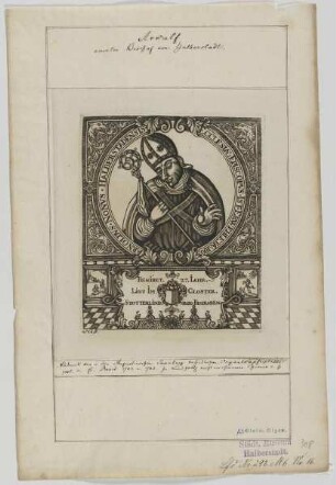 Bildnis des Arnulf, Bischof von Halberstadt