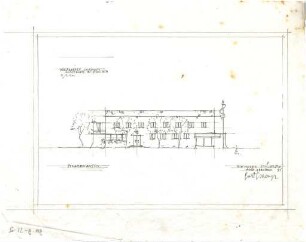Gsaenger, Gustav; Pullach bei München (Bayern); Gasthaus - Strassenseite (Ansicht)
