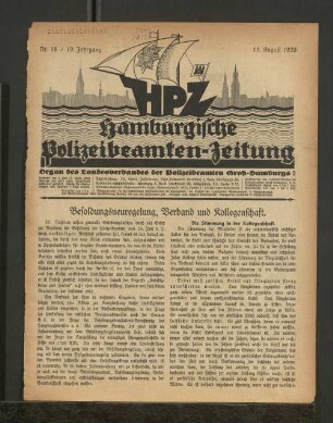 Nr. 16 / 19. Jahrgang 15. August 1929