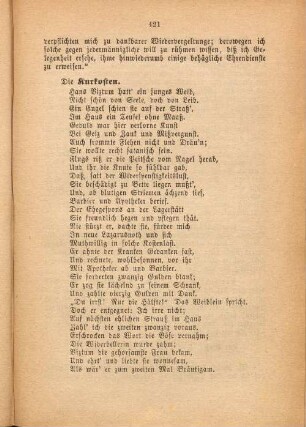 Die Kurkosten.
