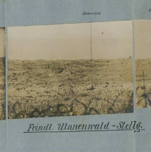 Foto feindlicher Anlagen südwestlich des "Ulanenwäldchens", Teil 4 (Rundbild)
