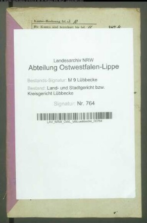 Erblasser: Kleffmann, Carl Friedrich: