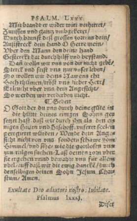 Psalmus lxxxi. - Psalmus XC.