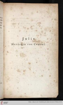 Julie, Herzogin von Cenami