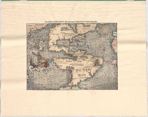 Die neüwen Inseln, so hinder Hispanien gegen Orient bey dem Landt Indie ligen
