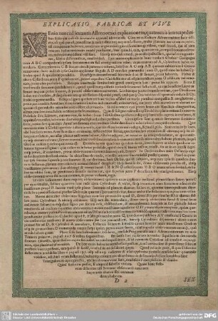 Explicatio fabricae et usus.