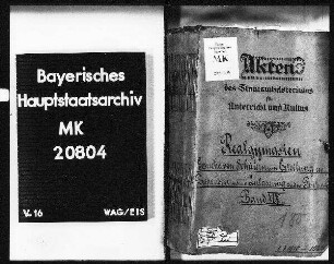 Realgymnasien. Gesuche von Schülern um Erteilung von Dispensen und um Zulassung zu den Prüfungen.