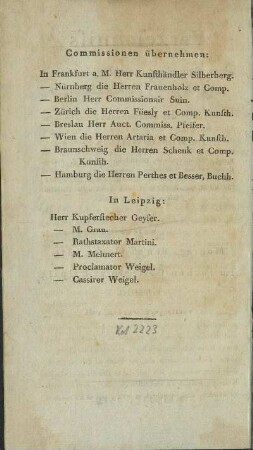 Commissionen übernehmen