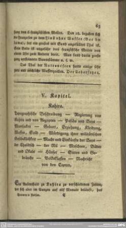 V. Kapitel. Kahira