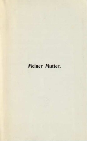 Meiner Mutter