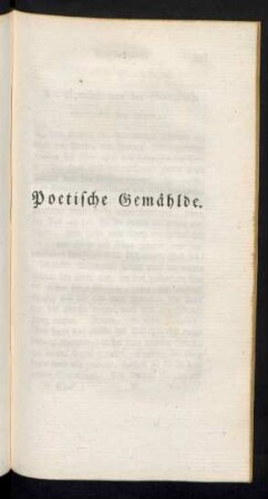 Poetische Gemählde