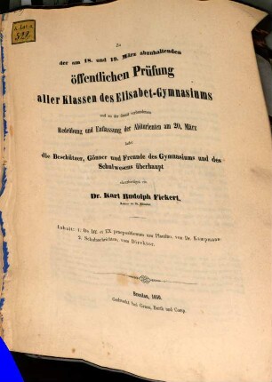 De de et ex praepositionum usu Plautino : (Gymnasialprogramm.)