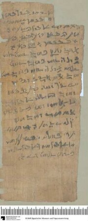 Demotischer Papyrus, Hochformatbrief eines Sohnes des Peteesis an den Propheten Petorsmethis