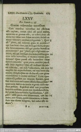 LXXV Pro Plancio c. 33 Gratiae referendae necessitas