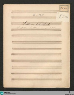 Am Grabe Anselmo's. Arr - JWK Mus.Ms. 124 : vl, pf; e; D|2 504, StrK WoO 10.06