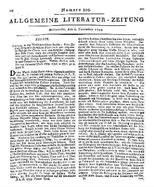 Allgemeines schwedisches Gelehrsamkeitsarchiv unter Gustav des Dritten Regierung / Hrsg. von Christoph W. Lüdeke Th. 6. - [ca. 1793]
