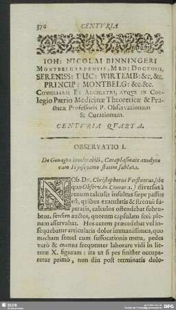 Centuria Quarta
