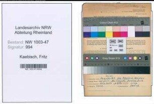 Entnazifizierung Fritz Kaebisch , geb. 26.06.1900 (Lehrer)